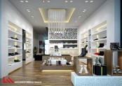 Thiết kế nội thất cửa hàng giày